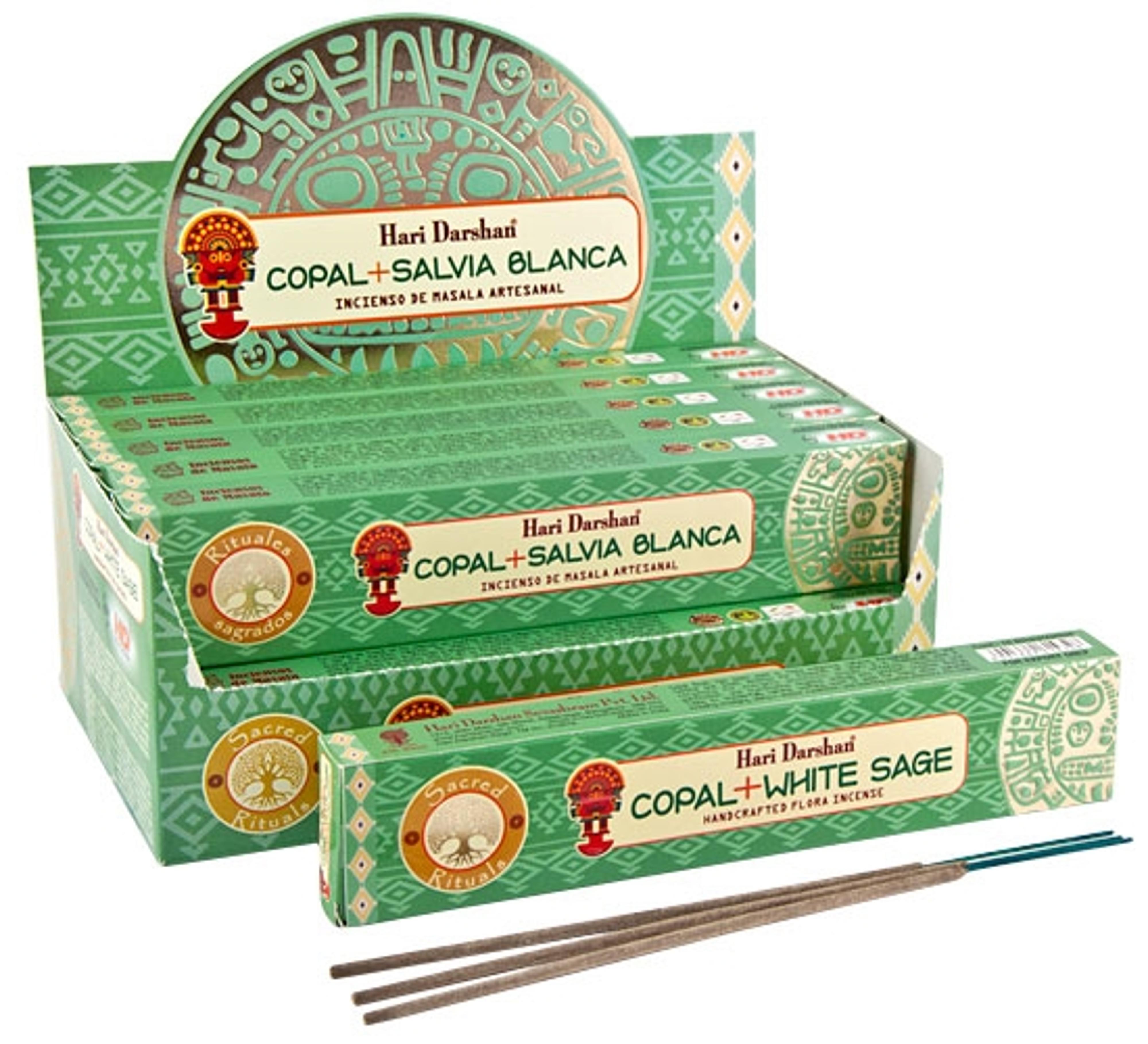Hari Darshan Copal Blanco Stick Incense 15 Grams Box 